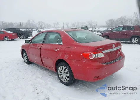 2012 Toyota Corolla Le z USA, uszkodzony, nr VIN 2T1BU4EE5CC755096